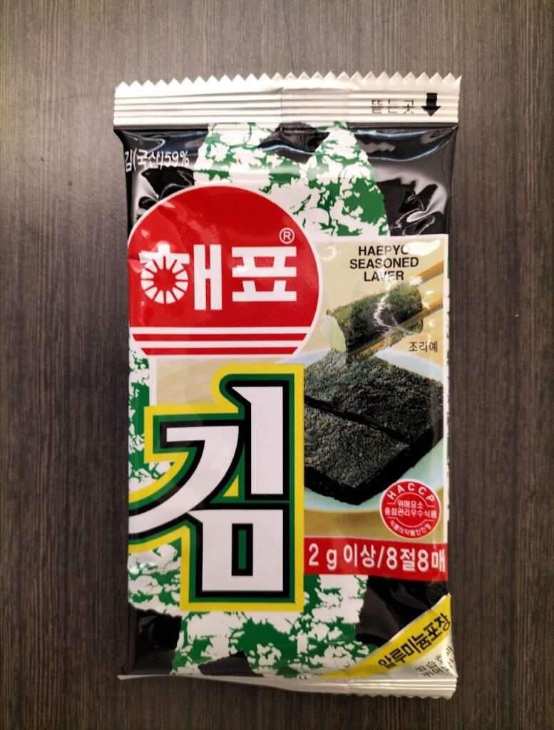 ヘピョの韓国のりを食べた感想【韓国の食べ物】
